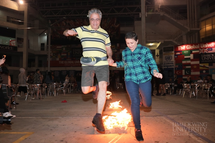 An early joy of Iranian Fire Festival for Limkokwing students